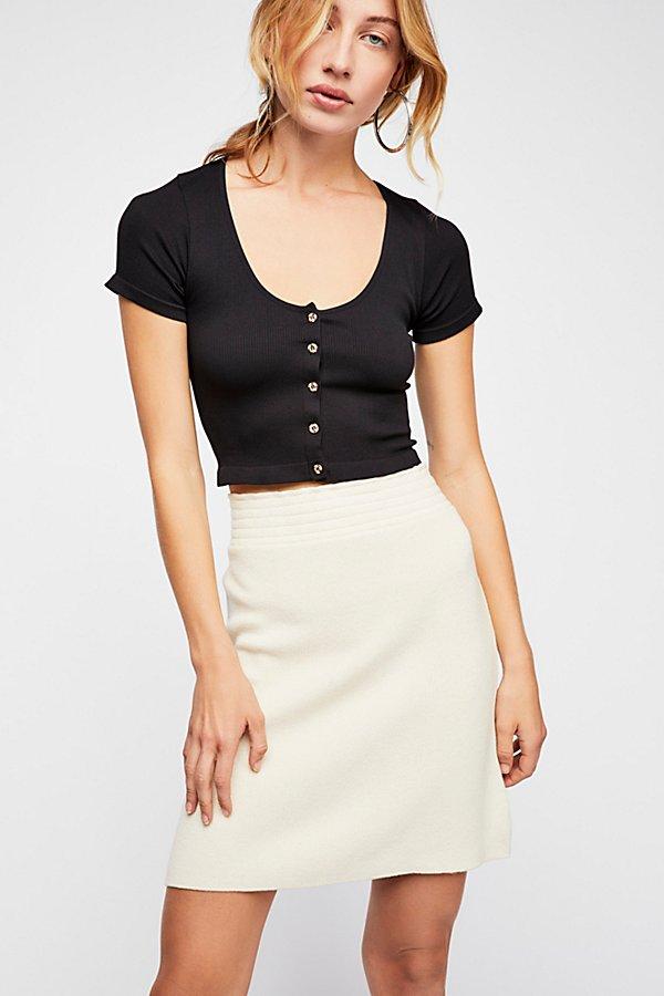 Seamless Button Up Crop By Intimately At Free People